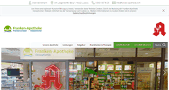 Desktop Screenshot of franken-apotheke.com